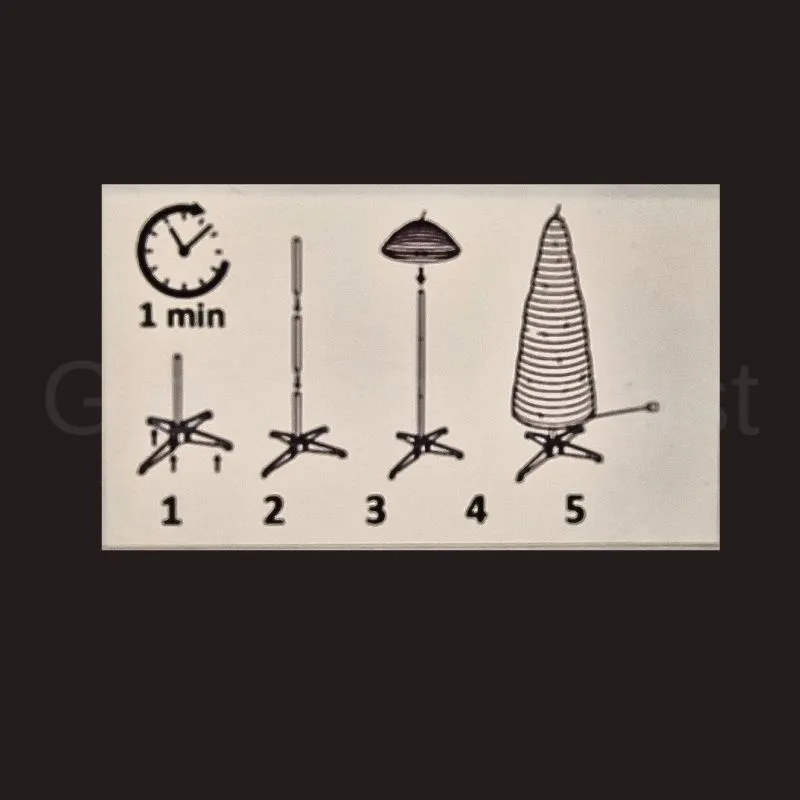 POP-UP KERSTBOOM - MET LAMPJES EN SNEEUW - WIT - 120 CM