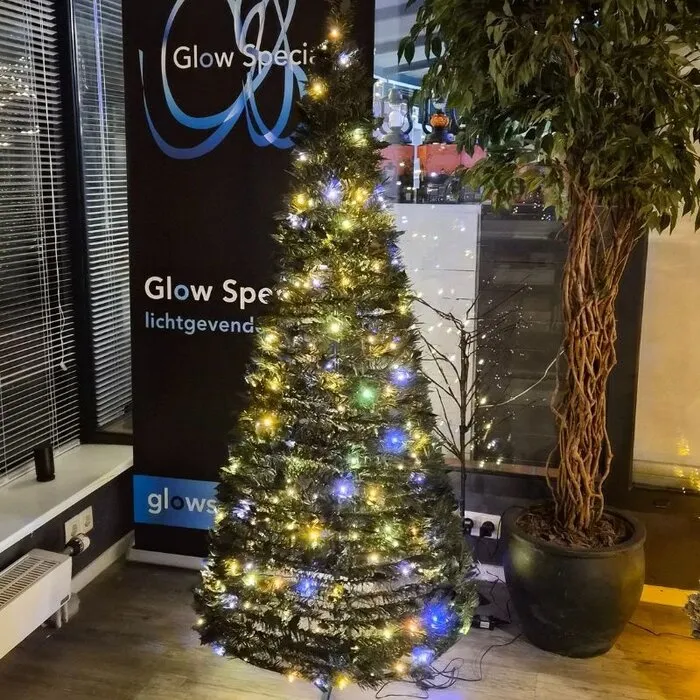 POP-UP KERSTBOOM -  GROEN - 180 CM - MET WITTE EN MULTICOLOR LEDS
