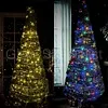 POP-UP KERSTBOOM -  GROEN - 180 CM - MET WITTE EN MULTICOLOR LEDS