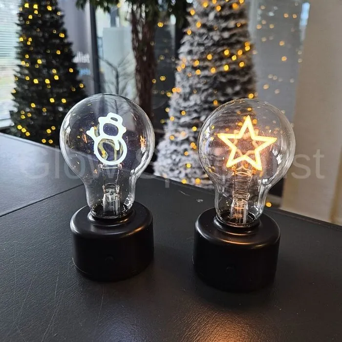 TABLE LAMP FILAMENT - CHRISTMAS - COLOR - 4 TYPES - 2 X AAA