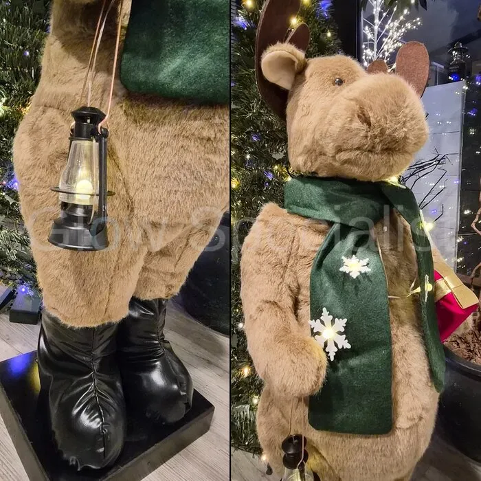 MOVING MOOSE - WITH LED AND MUSIC - 110 CM