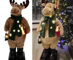 MOVING MOOSE - WITH LED AND MUSIC - 110 CM
