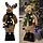 MOVING MOOSE - WITH LED AND MUSIC - 110 CM