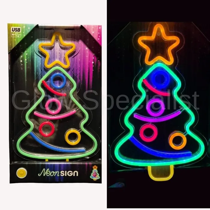LED NEON SIGN - KERSTFIGUUR - KERSTBOOM