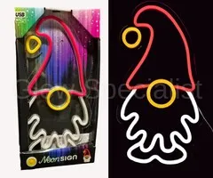 LED NEON SIGN - CHRISTMAS FIGURE - GNOME