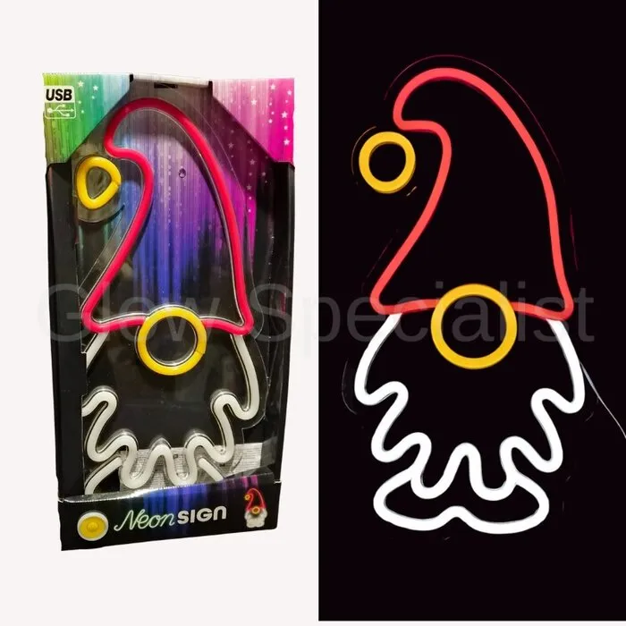 LED NEON SIGN - CHRISTMAS FIGURE - GNOME