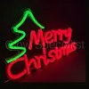 LED NEON SIGN - CHRISTMAS TEXT -  MERRY CHRISTMAS - RED