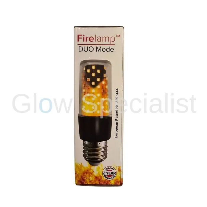 TAFELLAMP - SHINING FLAME - DUO FUNCTIE - LED - LAMP OF VLAM EFFECT - 30 CM