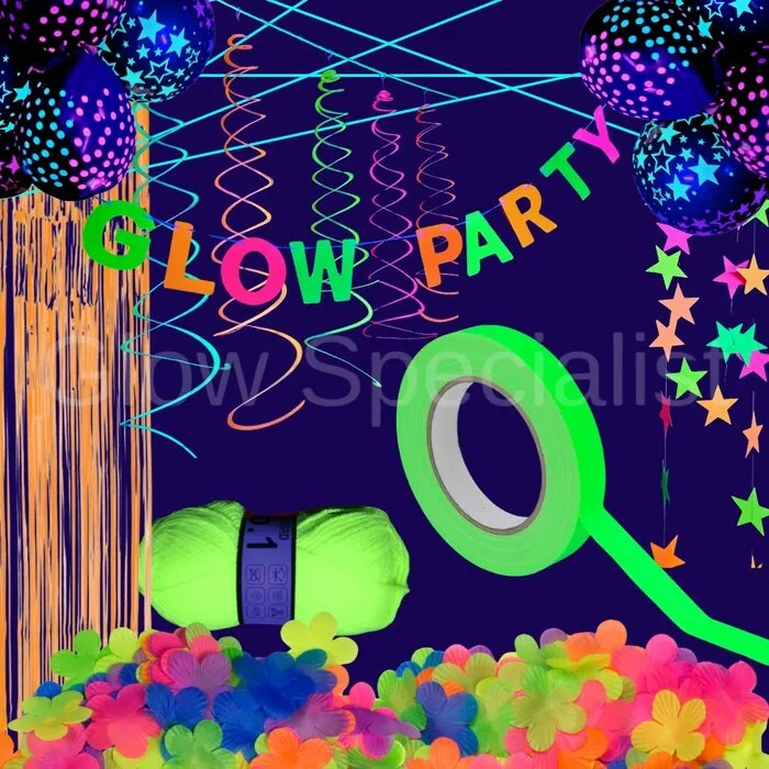 Glow Specialist GLOW PARTY DECORATIE PAKKET - UV / BLACKLIGHT