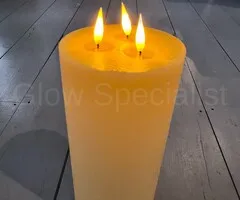 Simuflame SIMUFLAME 3 WICK XL LED CANDLE -  WITH REMOTE CONTROL - 33 CM