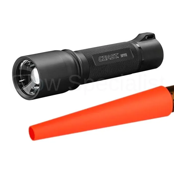 COAST COAST HP7R FLASHLIGHT - RECHARGEABLE - 300 LUMENS - INCL. TRAFFIC CONTROLLER CONE