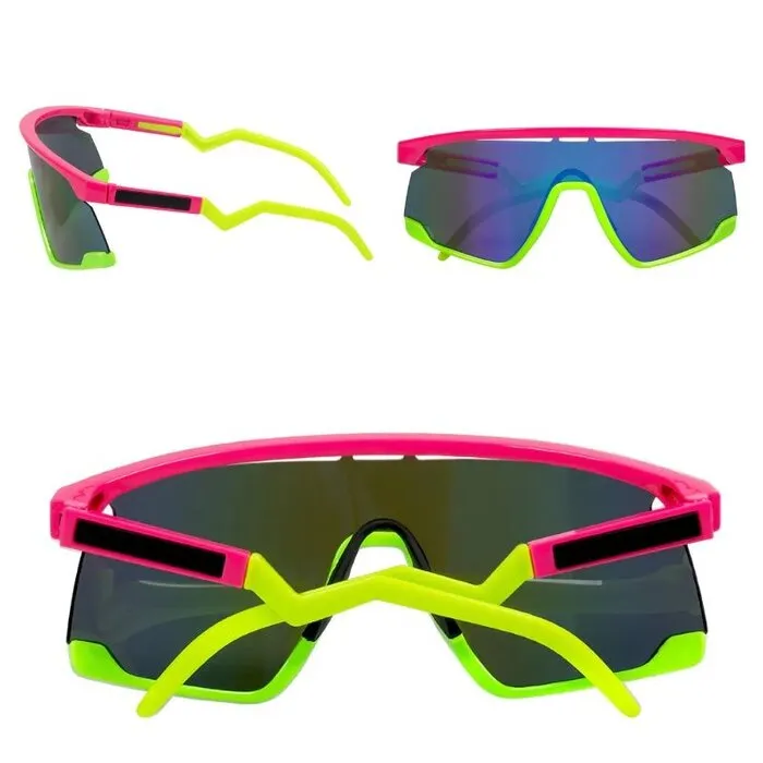 NEON PARTY GLASSES - UV / BLACKLIGHT - GREEN/PINK
