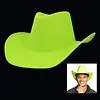 COWBOY HOED - UV / BLACKLIGHT - NEON GEEL