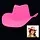 COWBOY HOED - UV / BLACKLIGHT - NEON ROZE