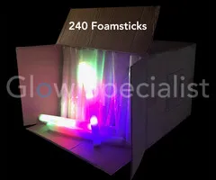 LED FOAMSTICKS - MULTICOLOR - DOOS MET 240 STUKS