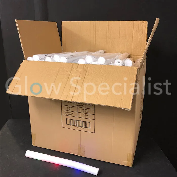 LED FOAMSTICKS - MULTICOLOR - DOOS MET 240 STUKS