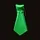 UV/BLACKLIGHT BIG TIE - GREEN - 12 PIECES