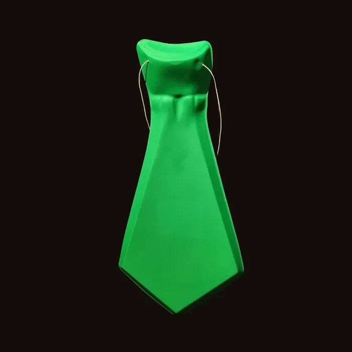 UV/BLACKLIGHT BIG TIE - GREEN - 12 PIECES
