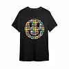 SMILEYS - BLACKLIGHT T-SHIRT - BLACK WITH NEON PRINT