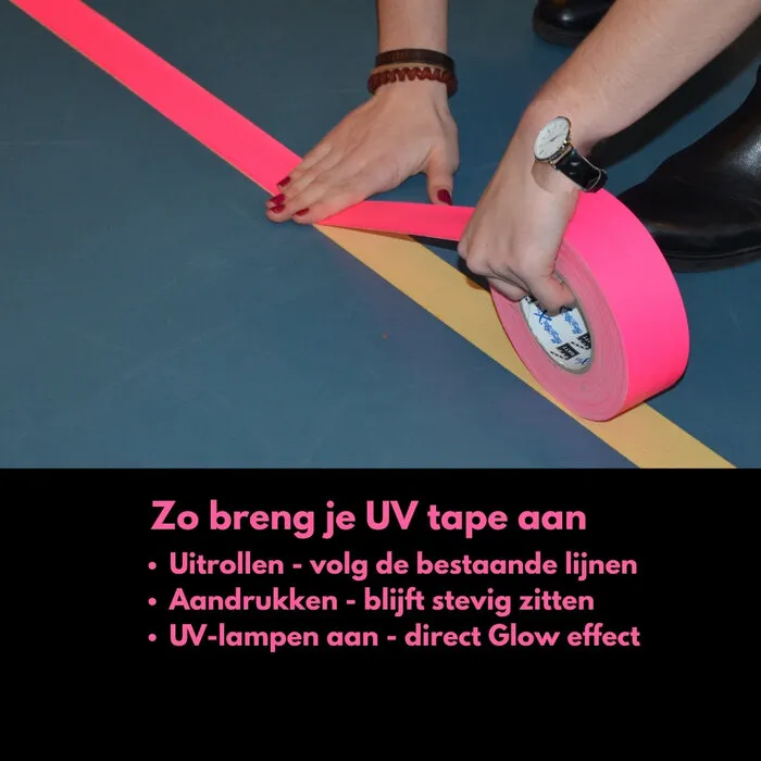 UV / BLACKLIGHT NEON TAPE - 50 MM x 50 M