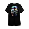 DJ PUG - BLACKLIGHT T-SHIRT - ZWART MET NEON PRINT