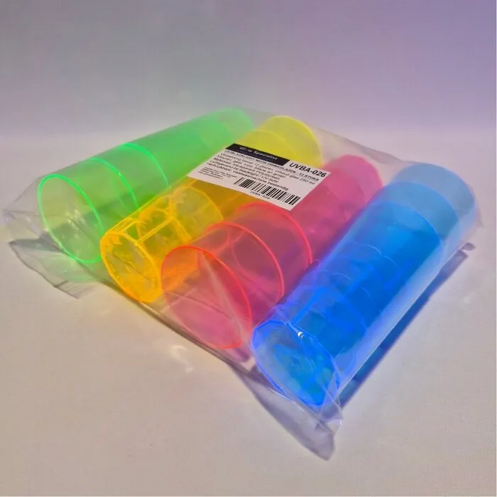 Glow Specialist UV/BLACKLIGHT NEON DRINKING GLASSES - 12 PIECES