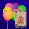 UV NEON BALLOONS - 30 CM - ASSORTED - 10 PIECES