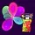 UV LATEX BALLOONS - NEON MIX - 100 PIECES