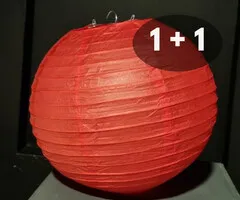 RODE PAPIEREN LAMPION - PER STUK VANAF