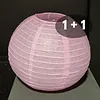 LIGHT PINK PAPER LAMPION - PER PIECE FROM