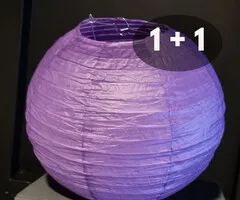 PAARSE PAPIEREN LAMPION - PER STUK VANAF