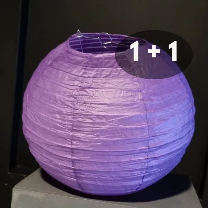 PURPLE PAPER LAMPION - PER PIECE FROM