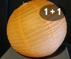 ORANJE PAPIEREN LAMPION - PER STUK VANAF