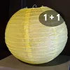 GELE PAPIEREN LAMPION - PER STUK VANAF