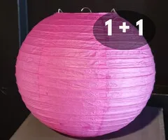 ROZE PAPIEREN LAMPION - PER STUK VANAF