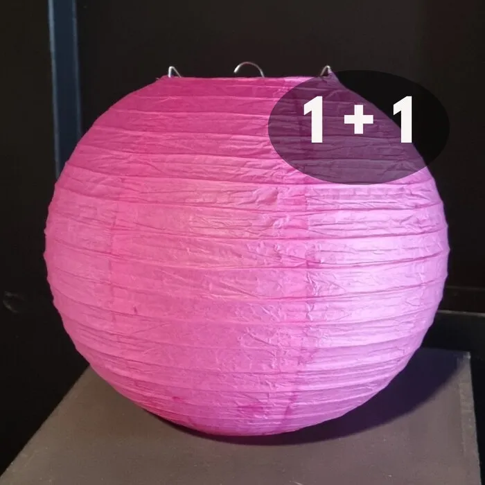 CANDY PINK PAPER LAMPION - PER PIECE FROM