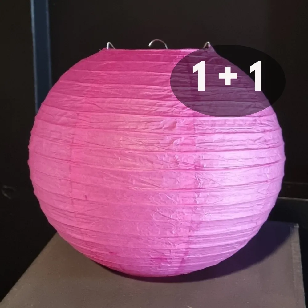 CANDY PINK PAPER LAMPION - PER PIECE FROM