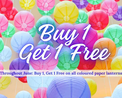 Paper Lanterns: The Perfect Mood Makers for Summer Parties | June Offer: Buy 1, Get 1 Free