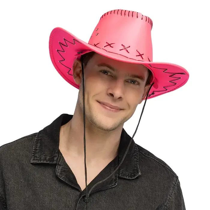 COWBOY HAT SAVANNE - UV / BLACKLIGHT - NEON PINK