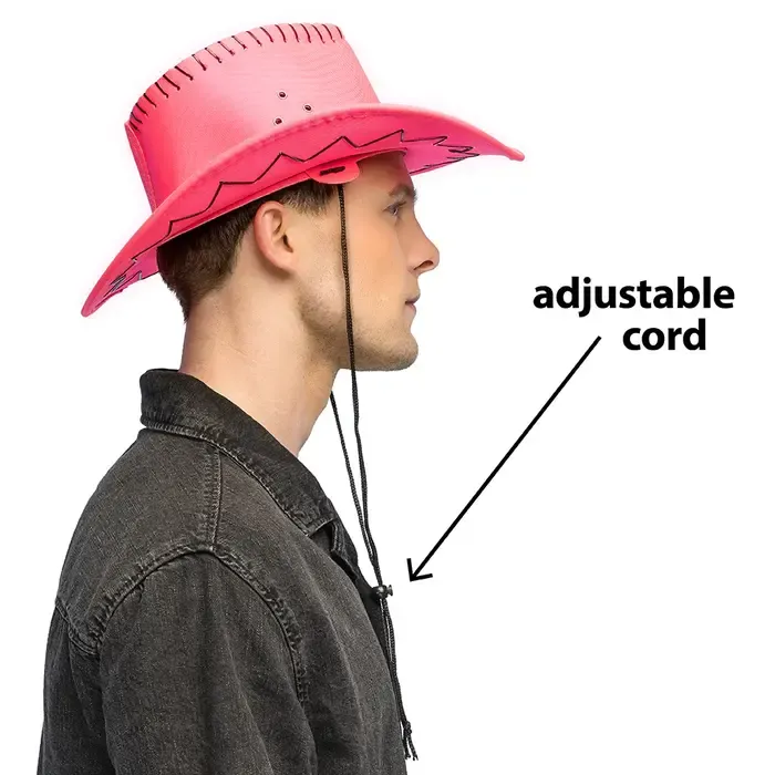 COWBOY HAT SAVANNE - UV / BLACKLIGHT - NEON PINK