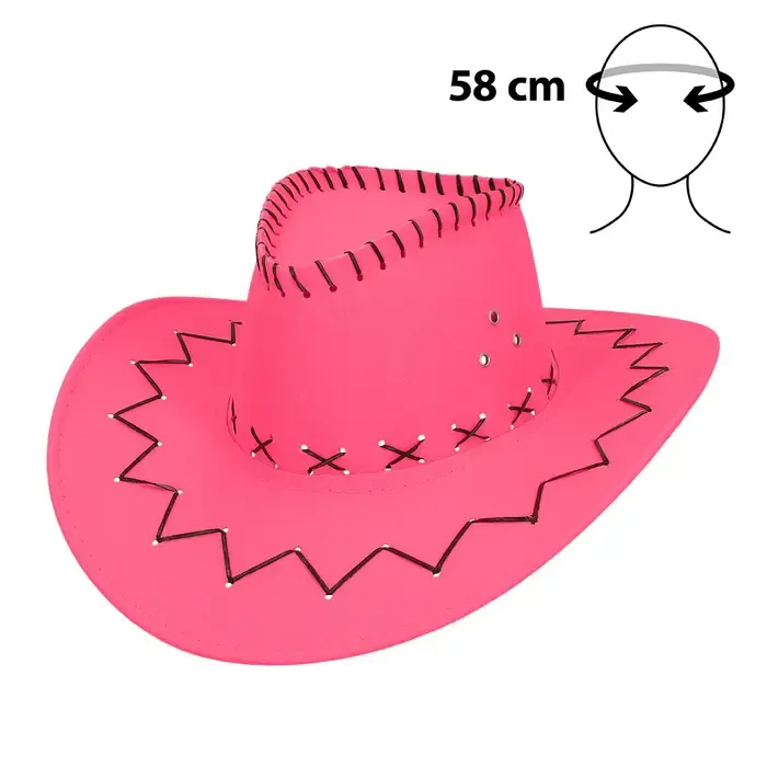 COWBOYHOED SAVANNE - UV / BLACKLIGHT - NEON ROZE