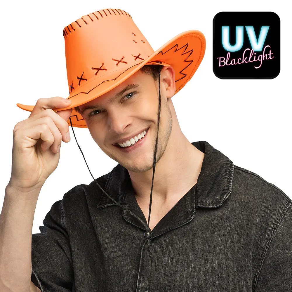 COWBOY HAT SAVANNE - UV / BLACKLIGHT - NEON ORANGE