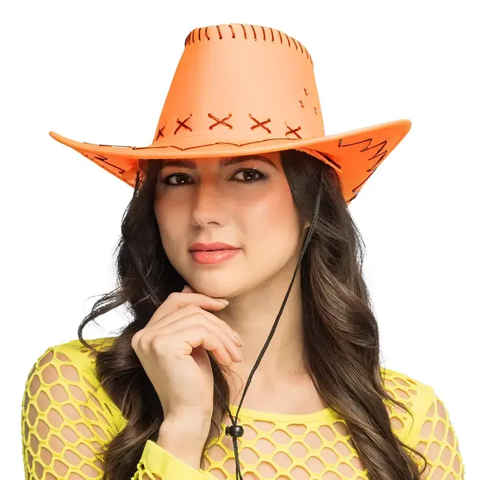 COWBOYHOED SAVANNE - UV / BLACKLIGHT - NEON ORANJE