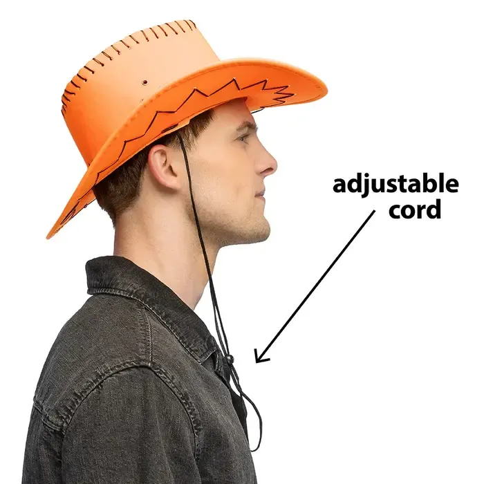 COWBOYHOED SAVANNE - UV / BLACKLIGHT - NEON ORANJE