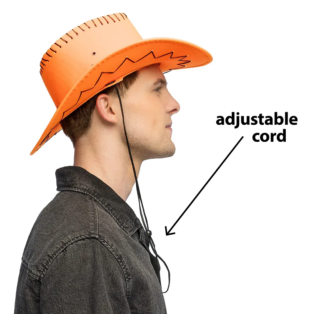 COWBOYHOED SAVANNE - UV / BLACKLIGHT - NEON ORANJE