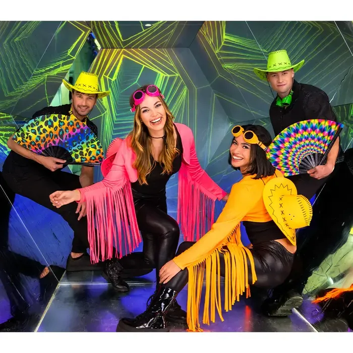 COWBOYHOED SAVANNE - UV / BLACKLIGHT - NEON GEEL