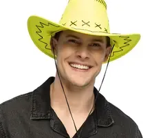 COWBOY HAT SAVANNE - UV / BLACKLIGHT - NEON YELLOW
