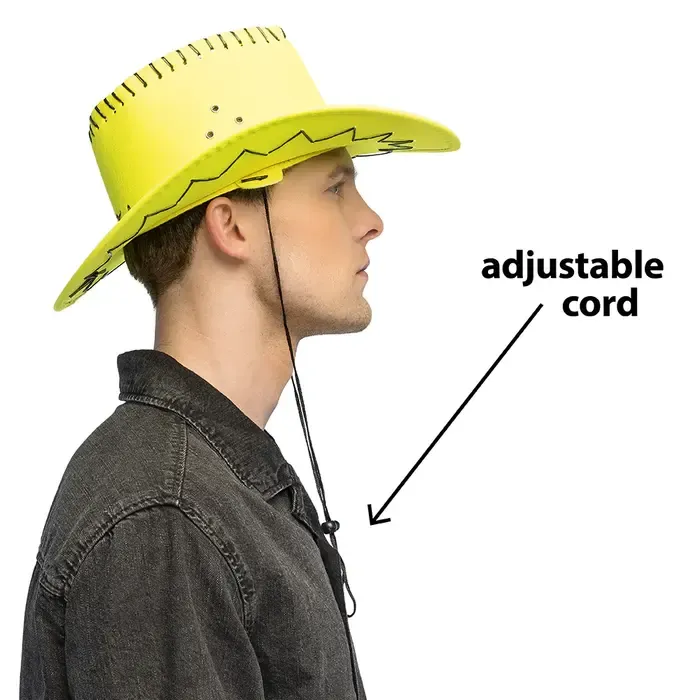 COWBOY HAT SAVANNE - UV / BLACKLIGHT - NEON YELLOW