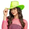 COWBOY HAT SAVANNE - UV / BLACKLIGHT - NEON GREEN