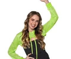 FISHNET BOLERO – UV / BLACKLIGHT – NEON GREEN